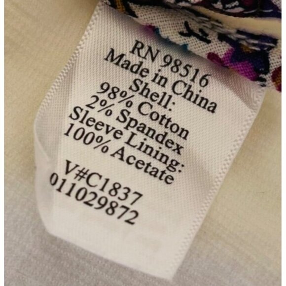 Coldwater Creek Womens Ivory Corduroy Button-Up Jacket Size 14 - Picture 4 of 5